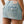 True Religion Sadie Mini Skirt Flap Misty Ocean