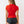 True Religion Rib Cap Sleeve V Neck Top Flame Scarlet-True Religion