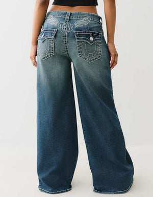 True Religion Wing Jessie Baggy Flap Big T Blue Radiance 2