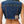 True Religion Denim Cropped Vest Sup T Twilight Teal