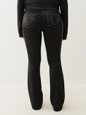 True Religion Sporty Bootcut Track Pant Jet Black-True Religion