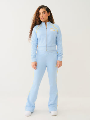 True Religion Sporty Bootcut Track Pant Cerulean Blue-True Religion