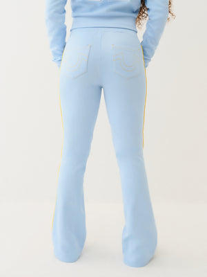 True Religion Sporty Bootcut Track Pant Cerulean Blue-True Religion