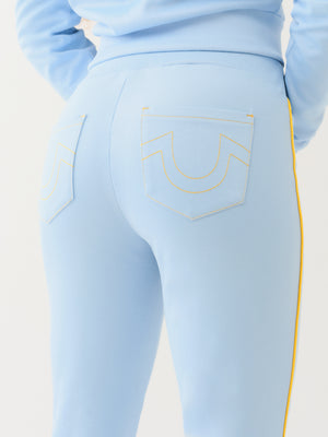 True Religion Sporty Bootcut Track Pant Cerulean Blue-True Religion