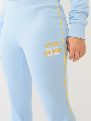 True Religion Sporty Bootcut Track Pant Cerulean Blue-True Religion