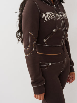 True Religion Hoodie Anniversary Big T Shrnkn Ganache