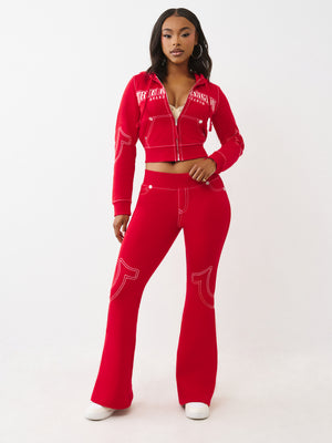 True Religion Sweatpants Anniversary Lr Big T Scarlet Sage