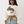 True Religion Sweater Crystl Leopard Ruched Slvs Winter White