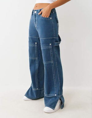 True Religion Bobbi Baggy Carpenter Big T Sargasso Sea