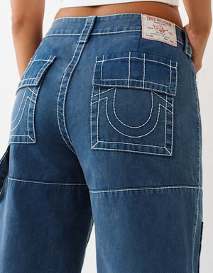 True Religion Bobbi Baggy Carpenter Big T Sargasso Sea