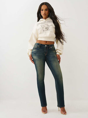True Religion Jeans Billie Mr Straight Big T Pine Blossom