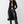 True Religion Faux Fur Duster Cardigan Jet Black