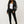 TRUE RELIGION JACKET FAUX FUR SHRUNKEN HOODED PUFFER JET BLACK