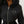 TRUE RELIGION JACKET FAUX FUR SHRUNKEN HOODED PUFFER JET BLACK