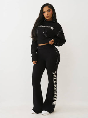 TRUE RELIGION HOODIE JET BLACK