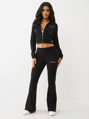 True Religion Pants Rainbow Hs Stitch Bootcut Jet Black