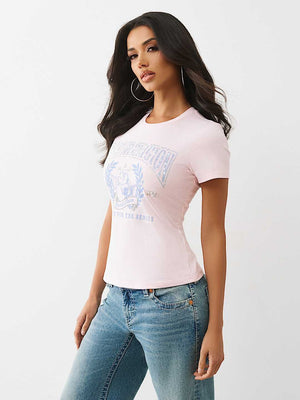 True Religion T-Shirt Crystal Buddha Ss Mary'S Rose