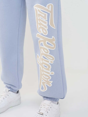 True Religion Jogger Fleece Boyfriend Brunnera Blue