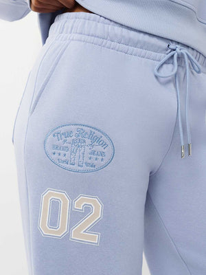 True Religion Jogger Fleece Boyfriend Brunnera Blue
