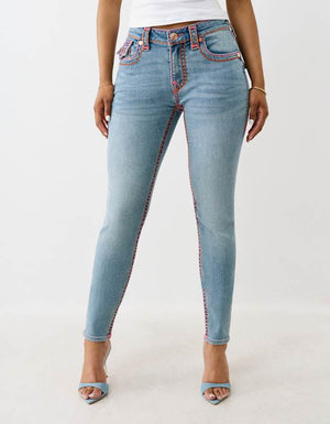 True Religion Jennie Mr Skinny Flap Sup T Blue Crystal