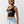 True Religion Crystal Rib Crop Tank Jet Black