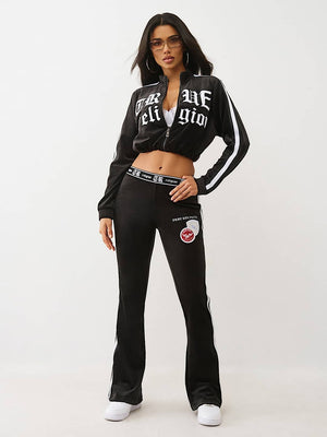 TRUE RELIGION JACKET APPLIQUE JET BLACK