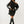 TRUE RELIGION DRESS BRANDED OFF SHOULDER JET BLACK