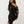TRUE RELIGION DRESS BRANDED OFF SHOULDER JET BLACK