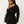 TRUE RELIGION DRESS BRANDED OFF SHOULDER JET BLACK