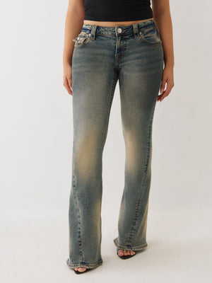 True Religion Jeans Joey Low Rise Flap Warm Sand