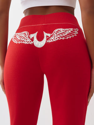 True Religion Sweatpants Crystal Wing Big T Mr Pnt Barbados Cherry