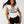 True Religion Top Lace Up Cap Slvs Rib Optic White