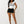 True Religion Top Lace Up Cap Slvs Rib Optic White