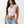 True Religion Top Lace Up Cap Slvs Rib Fairytale Pink