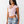 True Religion Top Lace Up Cap Slvs Rib Fairytale Pink