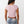 True Religion Top Lace Up Cap Slvs Rib Fairytale Pink