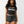 True Religion Top Sporty Ruched Keyhole Jet Black