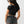 True Religion Top Sporty Ruched Keyhole Jet Black