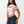 True Religion Top Sporty Ruched Keyhole Fairytale Pink