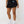 True Religion Skort Pleated Mini Jet Black