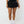 True Religion Skort Pleated Mini Jet Black