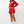 True Religion Skort Pleated Mini Salsa Red