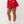 True Religion Skort Pleated Mini Salsa Red