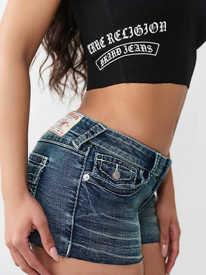 True Religion Top Rib Racer Tank Jet Black
