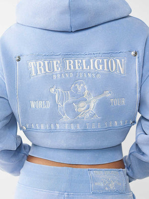 TRUE RELIGION JACKET VINTAGE WASH ENDLESS SKY