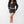 TRUE RELIGION SKIRT MINI VINTAGE WASHED JET BLACK
