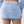 TRUE RELIGION SKIRT MINI VINTAGE WASHED ENDLESS SKY