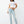 True Religion T-Shirt Contrast Raglan Bby White/Baby Pink
