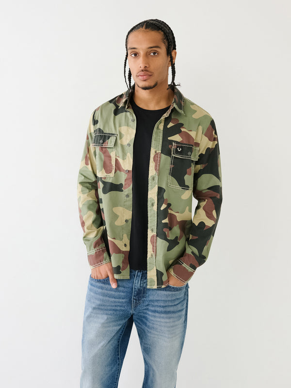 True Religion Big T Shirt Workwear Camo