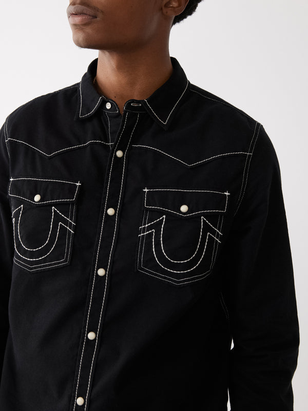 True Religion Big T Shirt Western Jet Black